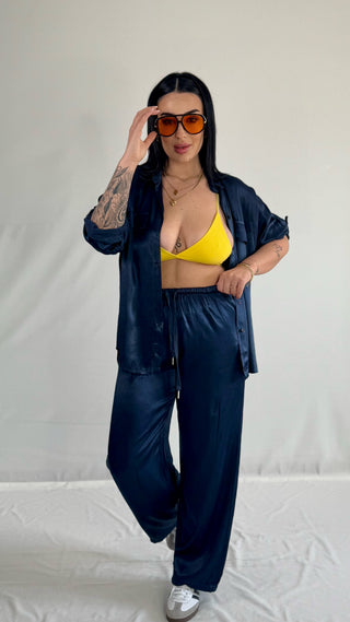 Set Saten Blue