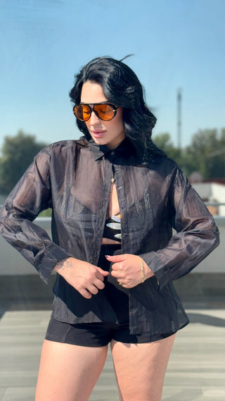 Camicia Velo Black